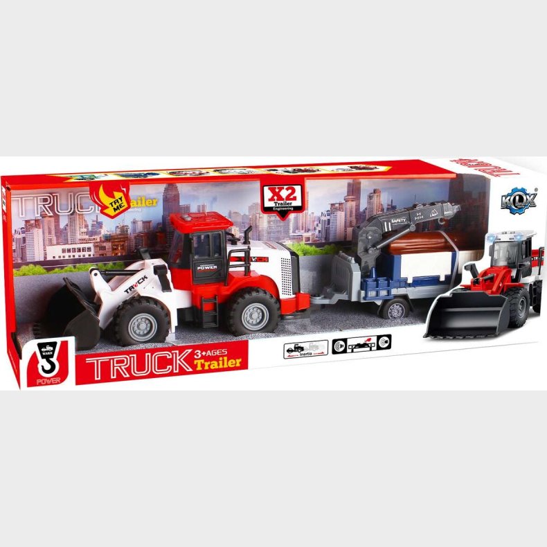 Bulldozer W/hanger, Woods, Friction, Light & Sound - Klx Toys