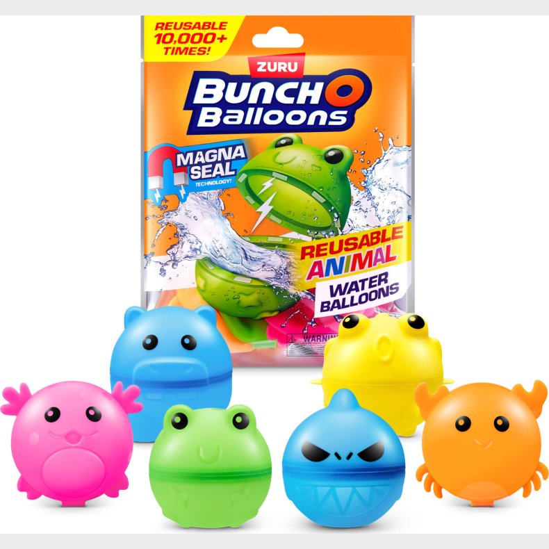 Bunch O Balloons -  Dyr Vandballoner 6 Stk