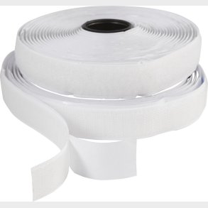 Burreb�nd - Selvkl�bende - B 20 Mm - Hvid - 5 M