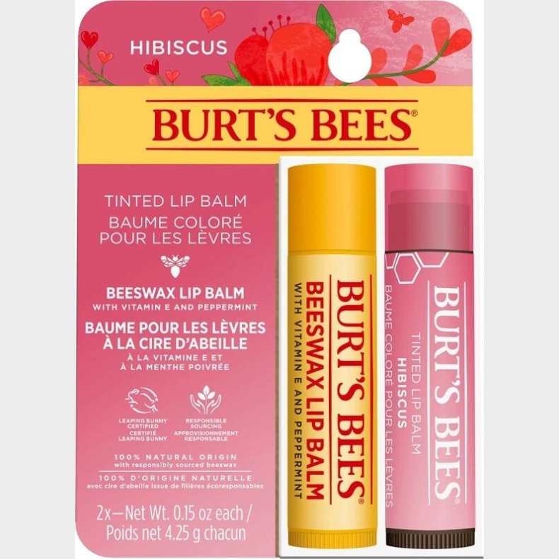Burt's Bees - Lip Balm Duo Gaveske