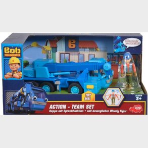 Byggemand Bob - Action Team Figur St - Kranberg Og Wendy