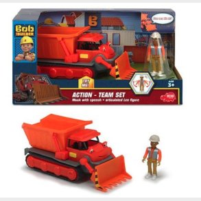 Byggemand Bob - Action Team Figur St - Tip Og Leo