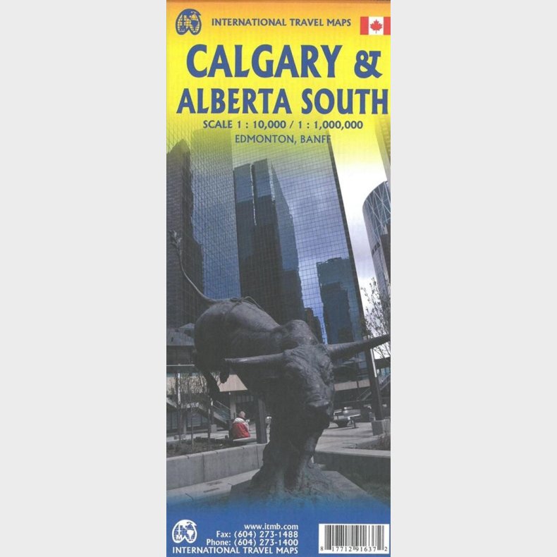 Calgary & Southern Alberta Travel Reference Map - English book