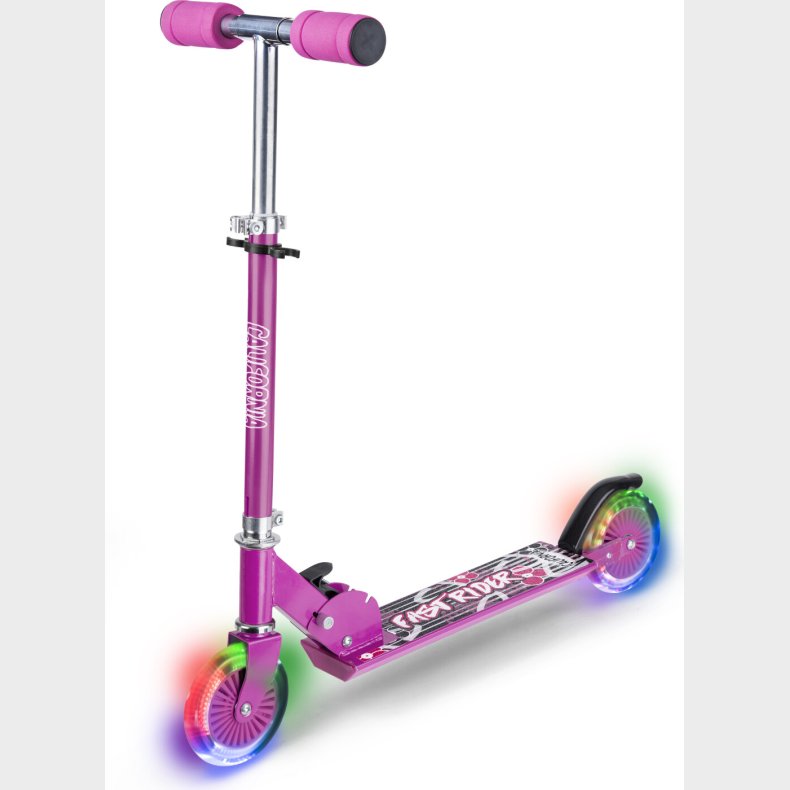 L�behjul Med Lys - California - Pink