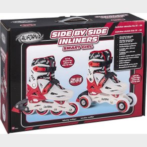 California - 2-i-1 Rullesk�jter Til B�rn - Smart Girl - Str. 31-34