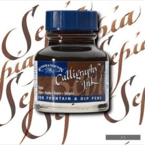 Winsor & Newton - Calligraphy Ink - Bl�k - Sepia 30 Ml