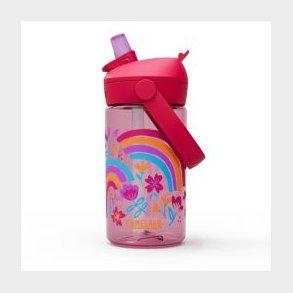 Camelbak Thrive Flip Straw Kids 14oz - Rainbow Floral - Str. .4L / 14 oz - Drikkeflaske