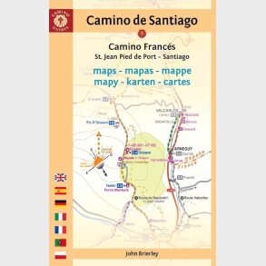 Camino De Santiago Maps: St. Jean Pied De Port - Santiago De Compostela - John Brierley - English Book