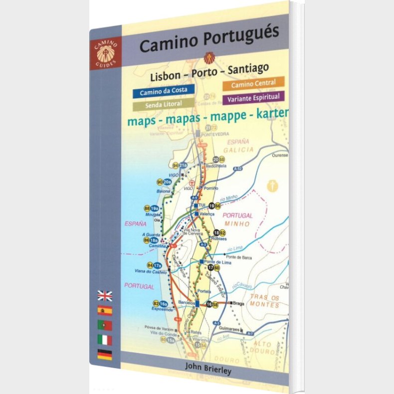 Camino Portugues - Lisbon - Porto - Santiago Maps - John Brierley - English Book
