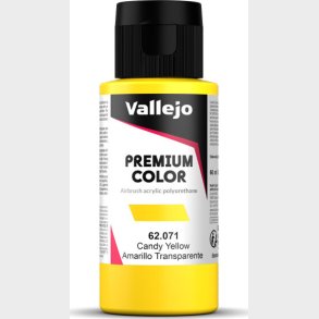 Vallejo - Premium Airbrush Maling - Candy Yellow 60 Ml