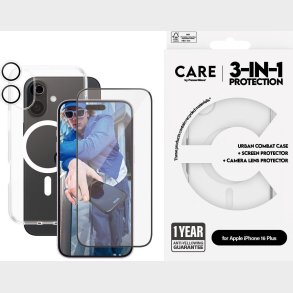 Care By Panzerglass - Iphone 16 Plus - 3-in-1 Cover St - Gennemsigtig