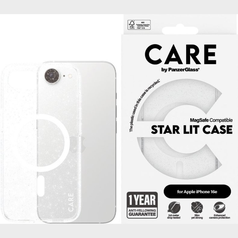Panzerglass - Care - Iphone 16e - Cover - Gennemsigtigt