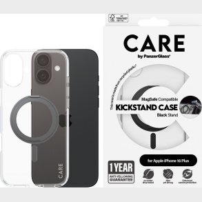 Care By Panzerglass - Iphone 16 Plus - Cover - Gennemsigtig Sort