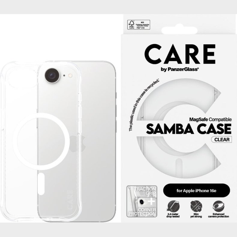Panzerglass - Care - Iphone 16e - Cover - Gennemsigtigt