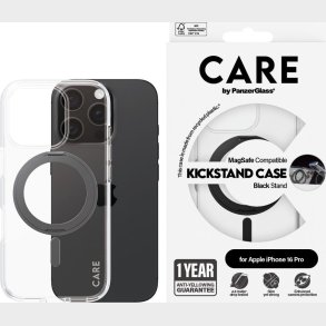 Care By Panzerglass - Iphone 16 Pro - Cover - Gennemsigtig Sort