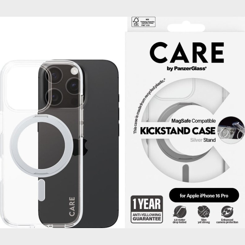 Care By Panzerglass - Iphone 16 Pro - Cover - Gennemsigtig