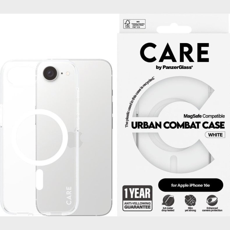 Care By Panzerglass- Case Transparent - Magsafe - Iphone 16e