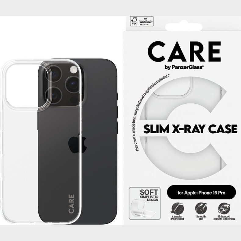 Care By Panzerglass - Iphone 16 Pro - Cover - Gennemsigtig