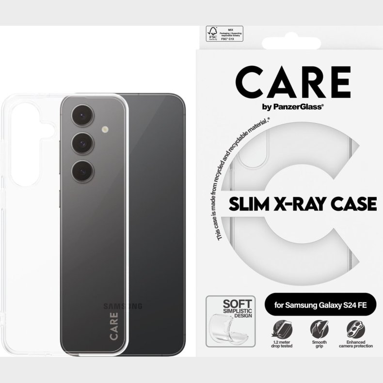 Care By Panzerglass - Samsung Galaxy S23 Fe - Cover - Gennemsigtig