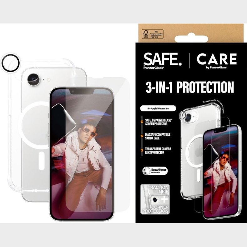 Care By Panzerglass - Fashion 3-in-1 Bundle - Iphone 16e