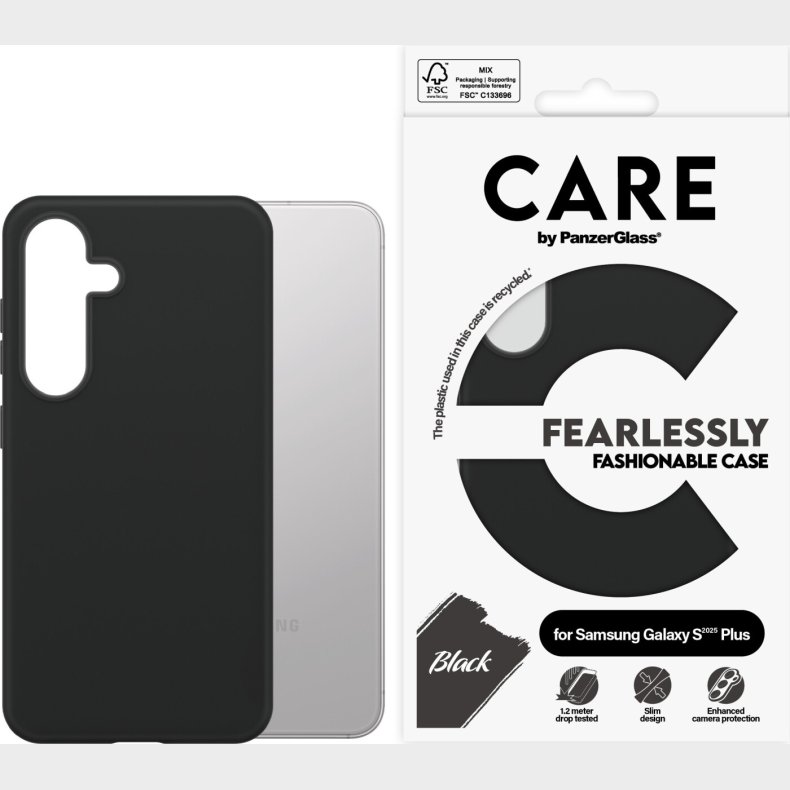Care By Panzerglass - Galaxy S 2025 Plus - Cover - Sort