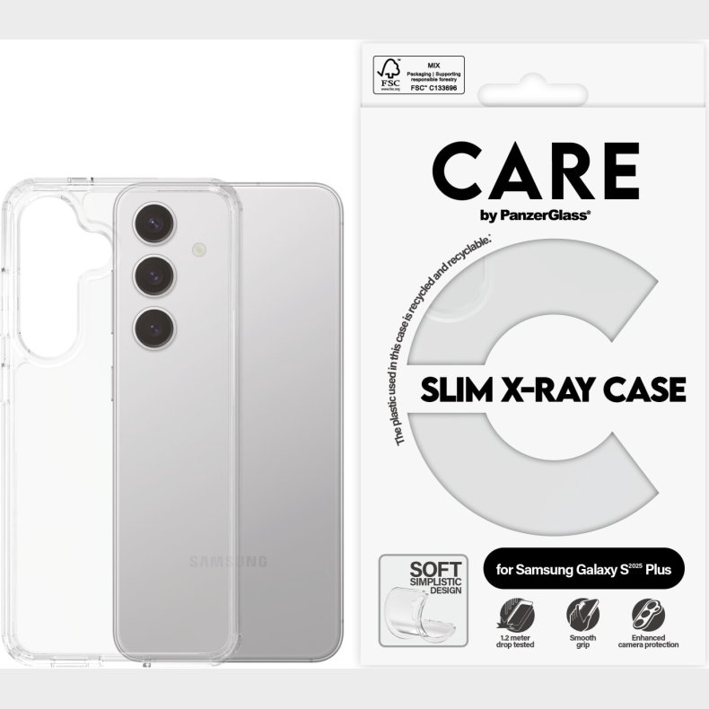 Care By Panzerglass - Samsung Galaxy S 2025 Plus - Cover - Gennemsigtig