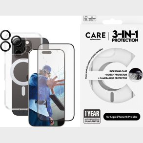 Care By Panzerglass - Iphone 16 Pro Max - 3-i-1 Cover St - Gennemsigtig