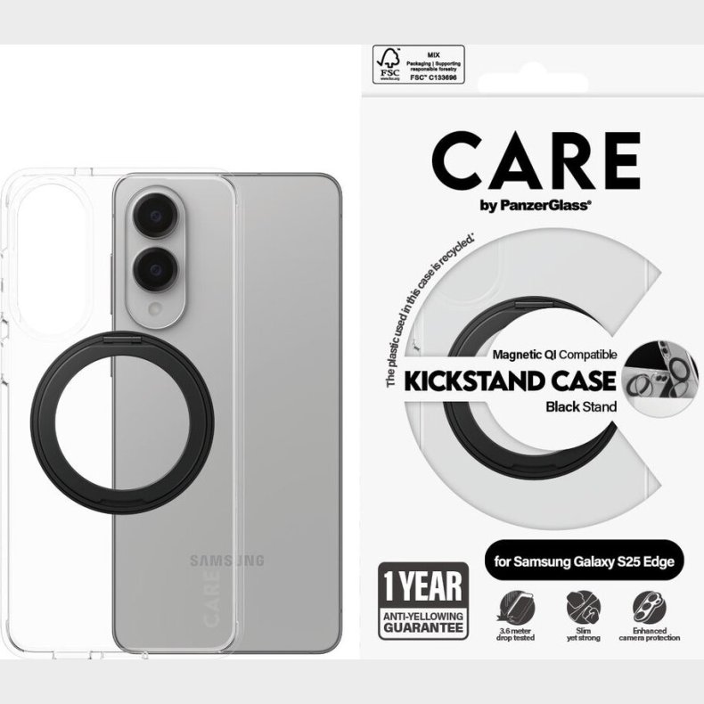 Panzerglass - Qi-kompatibel Cover - Samsung Galaxy S25 Edge