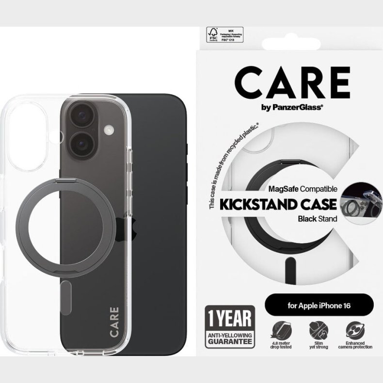 Care By Panzerglass - Iphone 16 - Cover - Gennemsigtig Slv