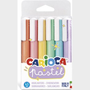 Carioca - Pastel Overstregningstusser - 6 Farver