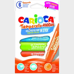 Carioca Temperello - Neon Plakatmaling - 6 Farver