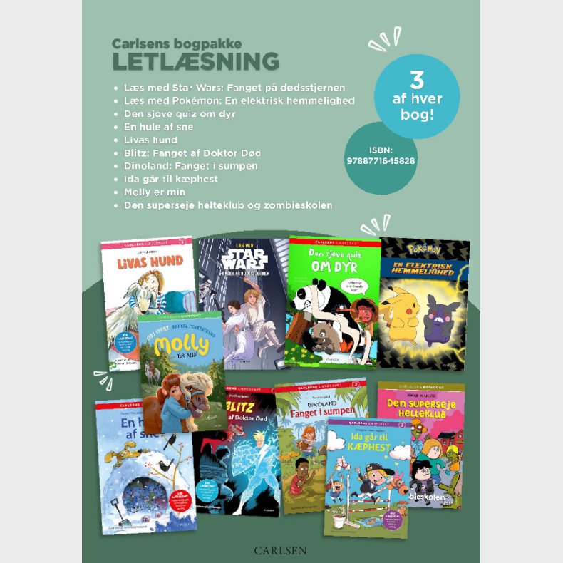 Carlsen Bogpakke - Letlsning - Bog