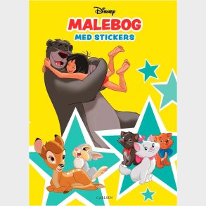 Carlsen - Colouring Book With Stickers - Disney Classics - Bog