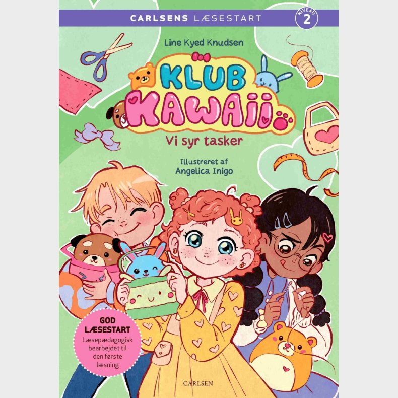 Carlsens L�sestart: Klub Kawaii - Vi Syr Tasker - Line Kyed Knudsen - Bog
