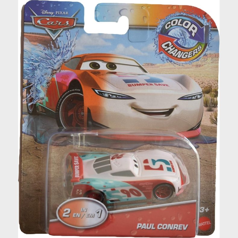 Disney Pixar - Cars - Color Changers - Paul Conrev Bil