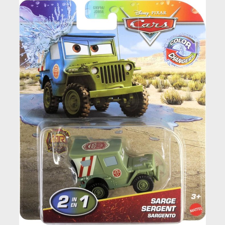 Disney Pixar - Cars - Color Changers - Sarge Bil