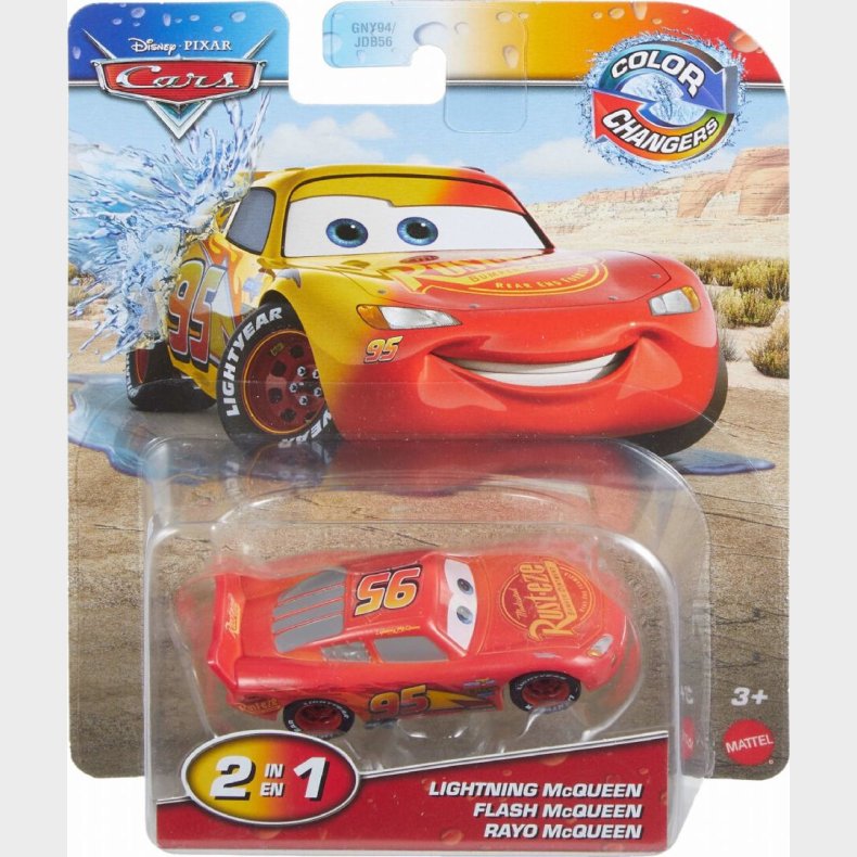Disney Cars - 2-i-1 Color Changers Bil - Lynet Mcqueen
