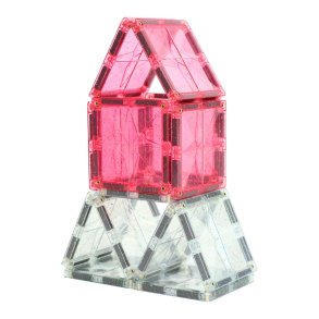 Cleverclixx | Glitter transparent/pink, 16 stk