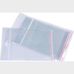 Cellofanposer Med Lukning - 140x140 Mm - 100 Stk - 40 Micron