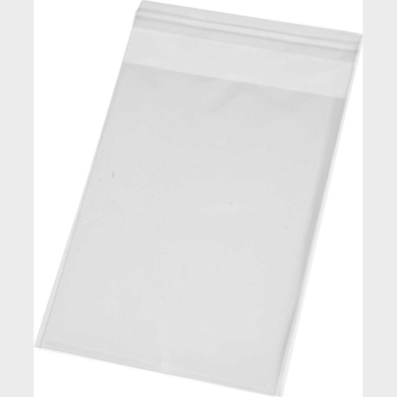 Cellofanposer - H 12,9 Cm - B 9,7 Cm - Tykkelse 25 My - 20 Stk.
