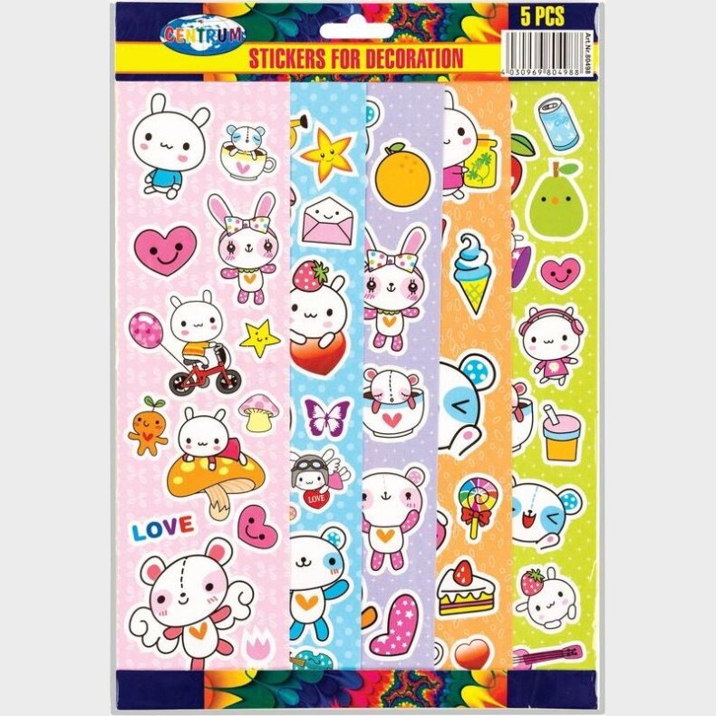 Centrum Stickers 265 X 75 Mm - 5 Ark