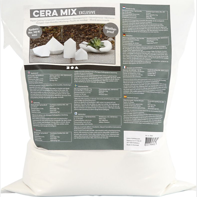 Cera-mix Exclusive Stbemasse - Hvid - 5 Kg