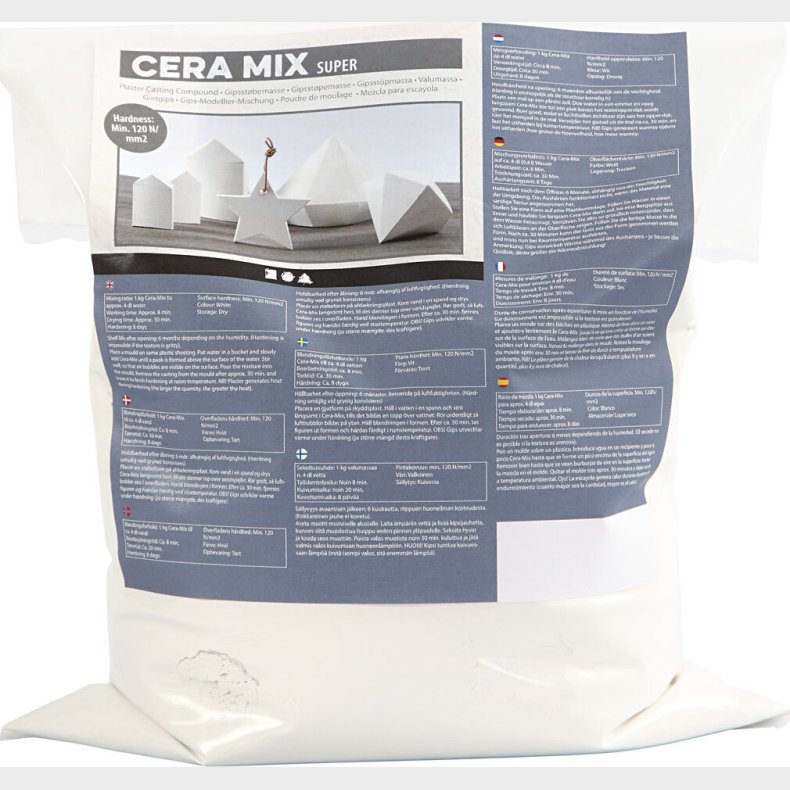 Cera-mix Super Stbemasse - Hvid - 5 Kg