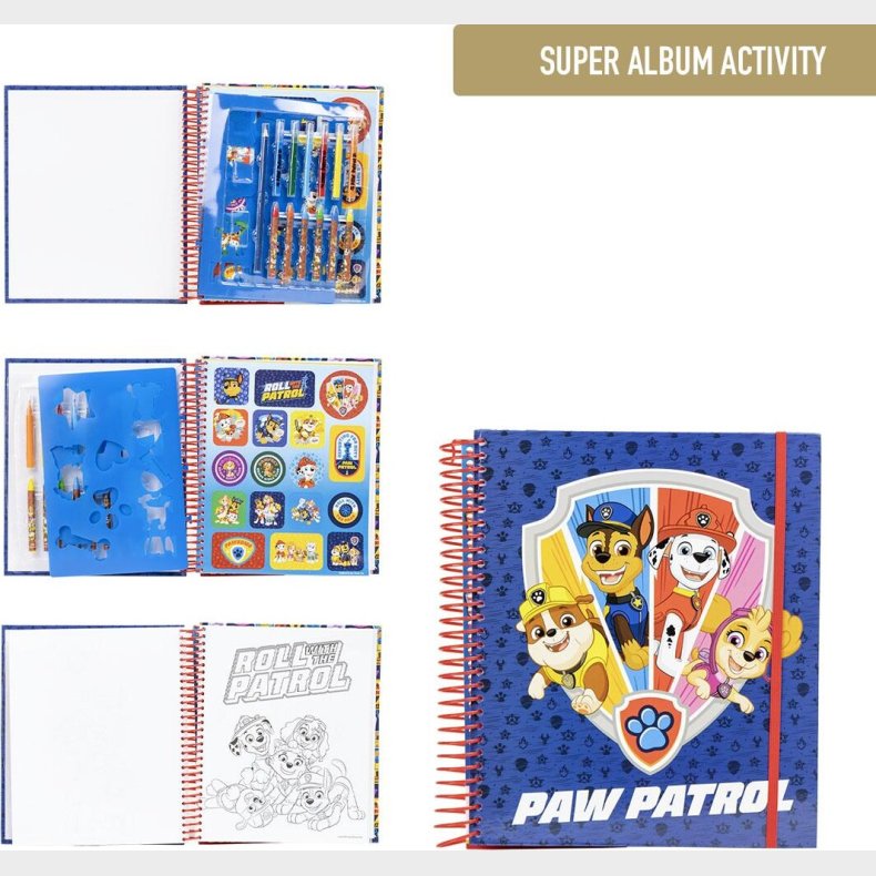 Cerda - Super, Farverigt Aktivitetsalbum - Paw Patrol - Bog