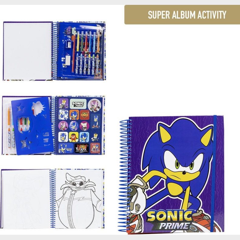 Cerda - Super Farverigt Aktivitetsalbum, Sonic Prime - Bog