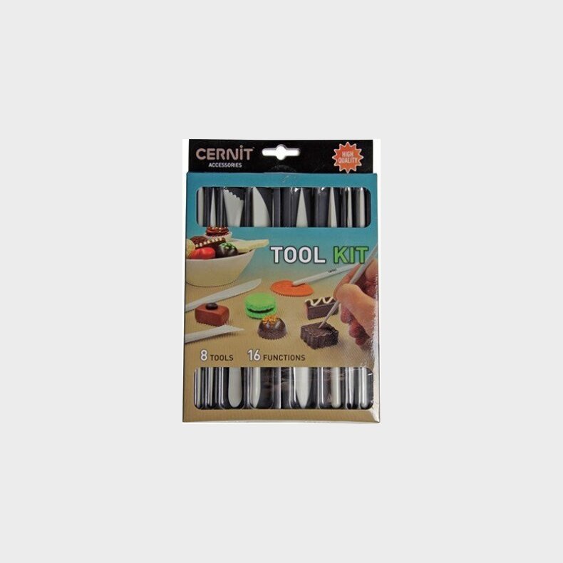 Modellervoks Redskaber S�t - 8 Stk - Cernit