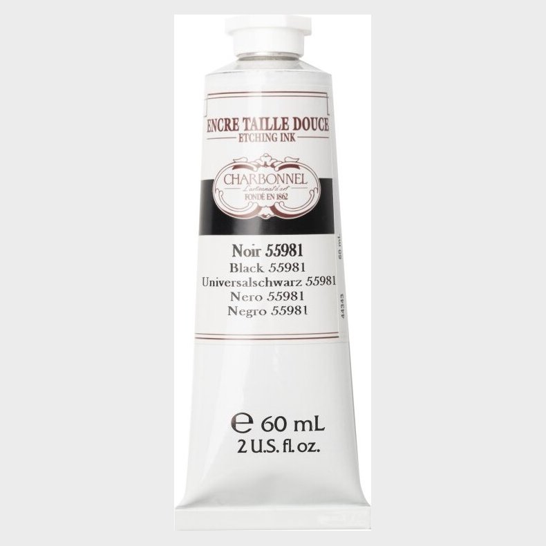 Charbonnel - Etching Ink - Tryksv�rte - Sort 60 Ml - 276