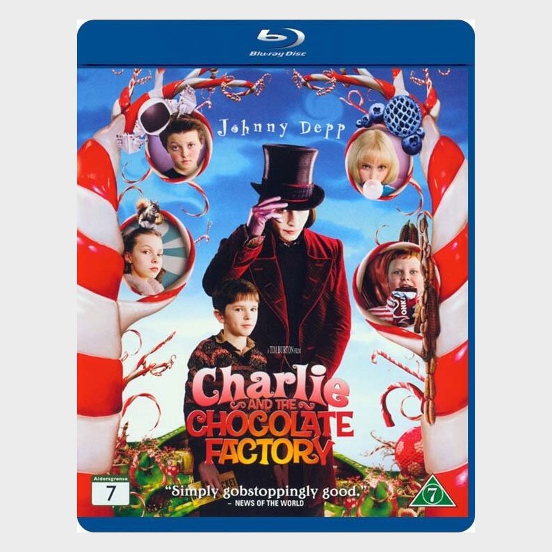Charlie Og Chokoladefabrikken / Charlie And The Chocolate Factory - Blu-Ray