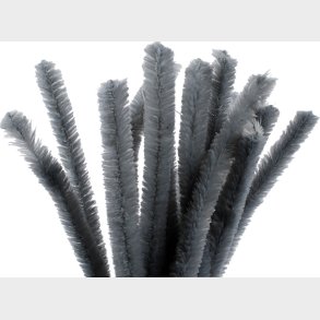 Chenille Piberensere - L 30 Cm - Tykkelse 15 Mm - Gr - 15 Stk.