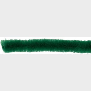 Chenille Piberensere - L 30 Cm - Tykkelse 15 Mm - Mrk Grn - 15 Stk.